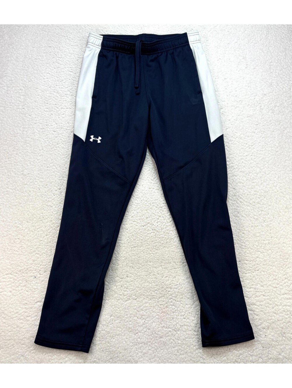 Under Armour Player Issue Men's Size Small Jogger Track Pants Zip Ankles Blue